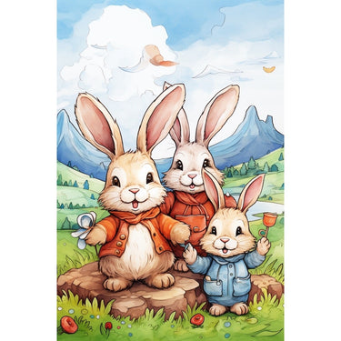 Rabbit on Painting